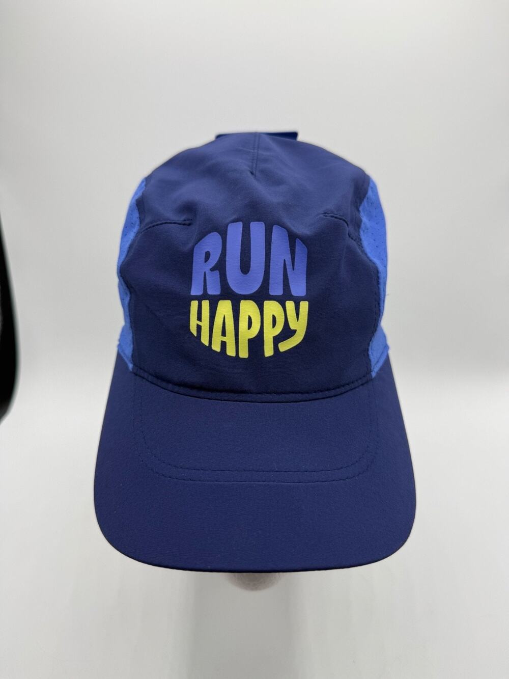 Brooks "Run Happy" Journey Hat Blue/Green Adjustable S/M *NWT